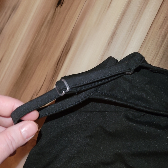 NWT Black Adjustable Strap Ruffle Bottom Chemise Small - Picture 6 of 10